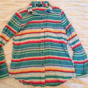 Chaps linen long sleeve shirt
